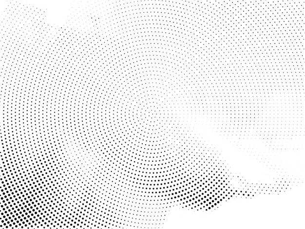Fondo decorativo de diseño de medio tono circular abstracto