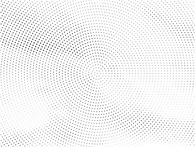 Fondo decorativo de diseño de medio tono circular abstracto