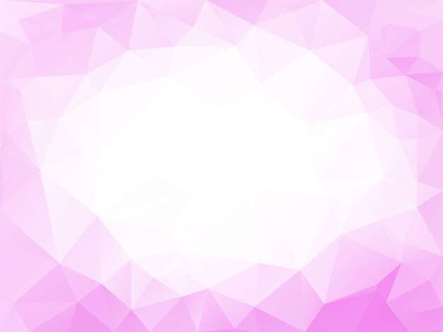 Fondo decorativo de diseño de polígono geométrico de color rosa