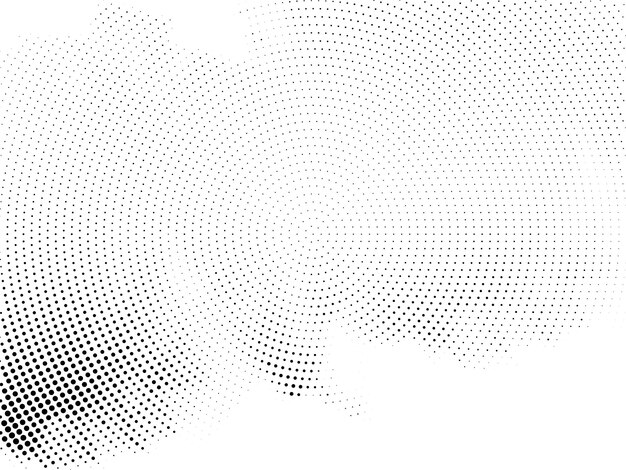 Fondo decorativo de diseño de semitono circular abstracto