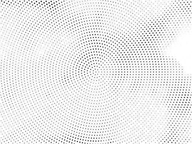 Fondo decorativo de diseño de semitono circular abstracto
