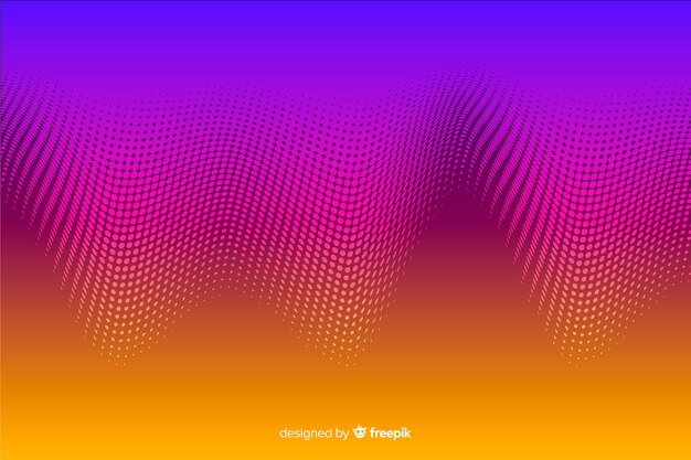 Fondo decorativo con efecto de medio tono gradiente