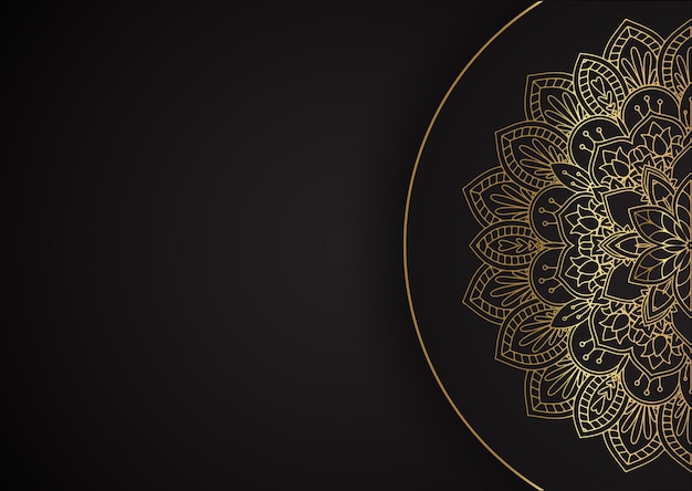 Vector gratuito fondo decorativo con elegante diseño de mandala