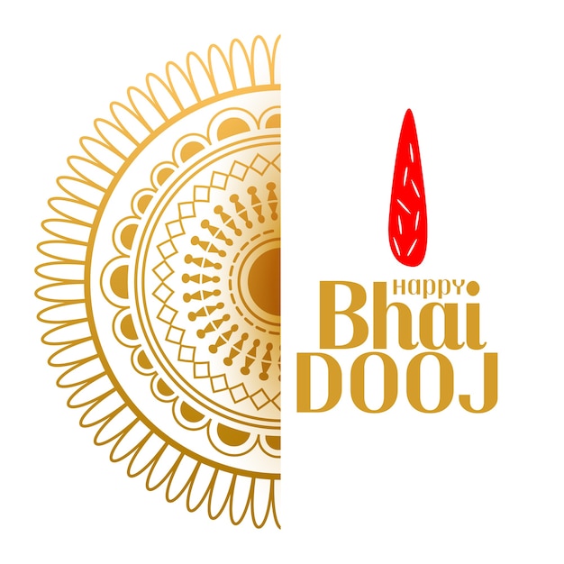 Fondo decorativo de estilo indio bhai dooj