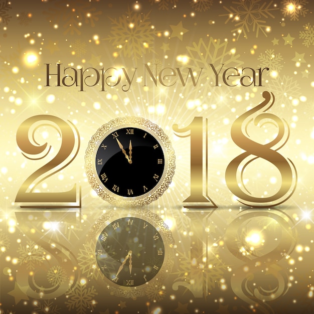 Vector gratuito fondo decorativo feliz año nuevo