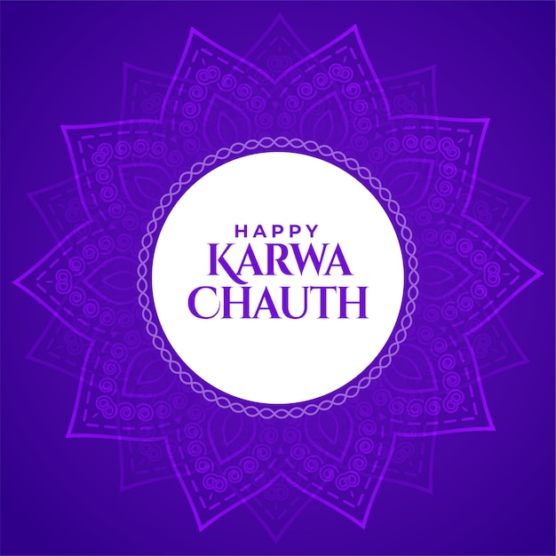 Fondo decorativo feliz karwa chauth del festival indio tradicional