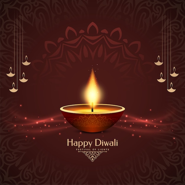Fondo decorativo del festival cultural Happy Diwali