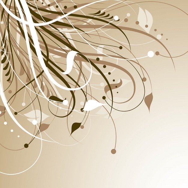 Fondo decorativo floral abstracto