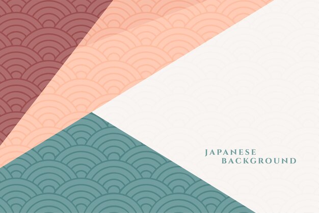 Fondo decorativo geométrico estilo japonés