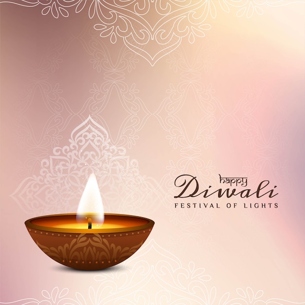 Vector gratuito fondo decorativo indio feliz diwali festival