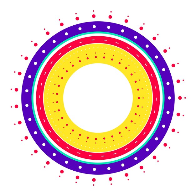 fondo decorativo indio de patrón de mandala de rangoli