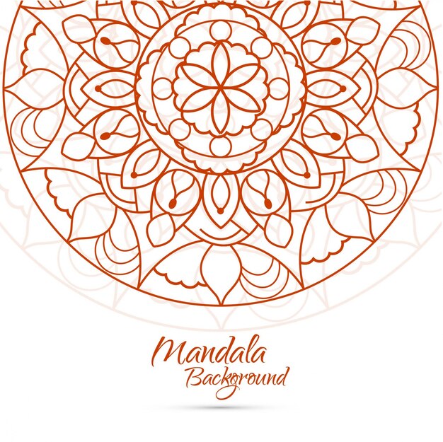 Fondo decorativo de mandala 