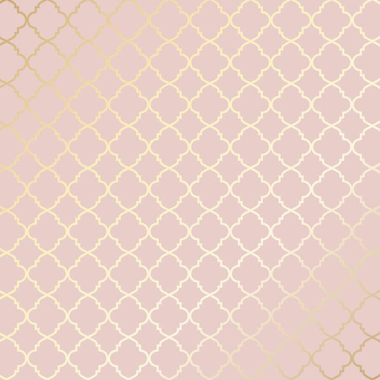 Vector gratuito fondo decorativo con motivos étnicos de oro rosa
