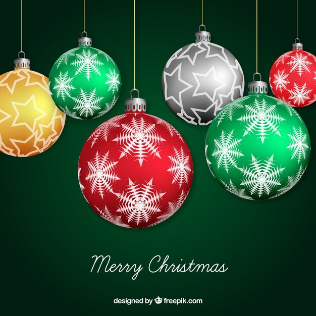 Fondo decorativo de piedras de Navidad
