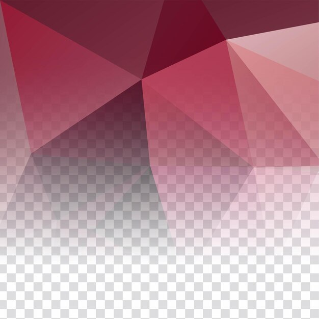 Fondo decorativo poligonal transparente moderno