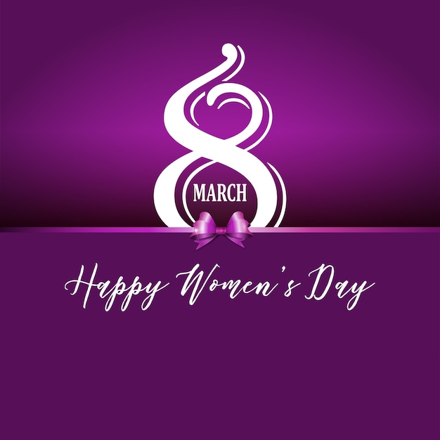 Vector gratuito fondo decorativo púrpura para el día de la mujer