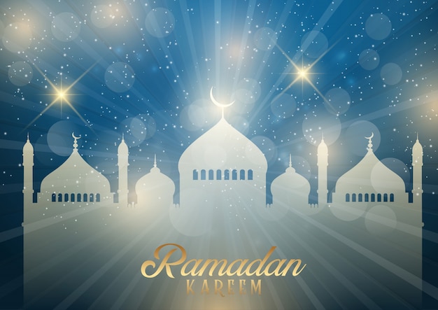 Vector gratuito fondo decorativo de ramadan kareem