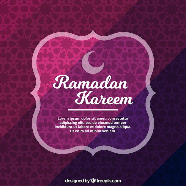 Vector gratuito fondo decorativo de ramadan kareem