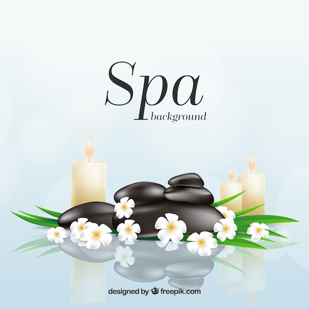 Fondo decorativo de spa