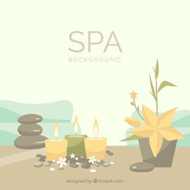 Fondo decorativo de spa 