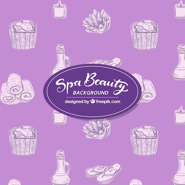 Vector gratuito fondo decorativo de spa