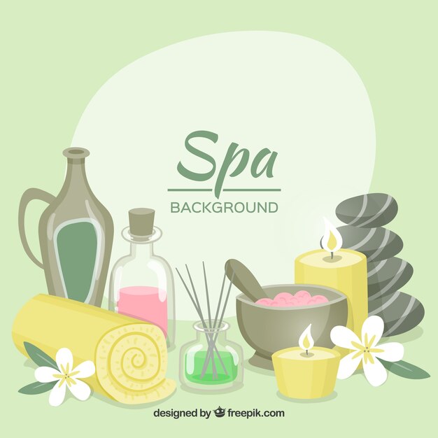 Fondo decorativo de spa 