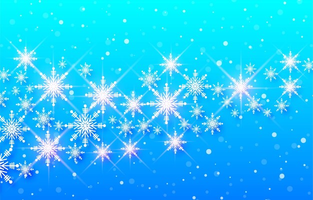 Fondo decorativo de la tarjeta de la Feliz Navidad del copo de nieve