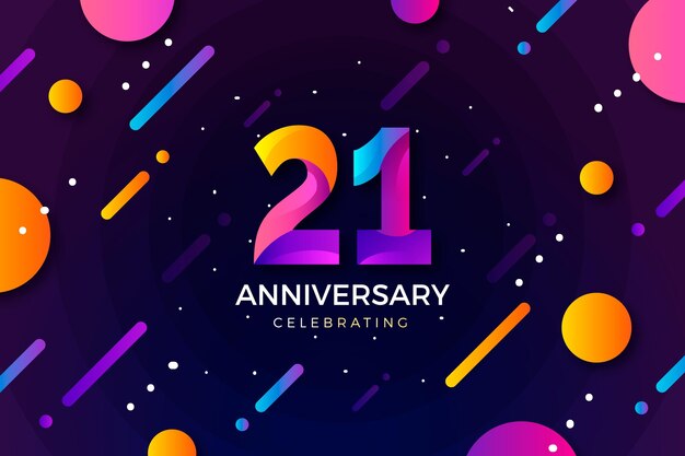 Fondo degradado 21 aniversario