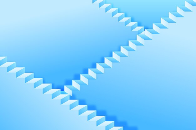Fondo degradado 3d escaleras