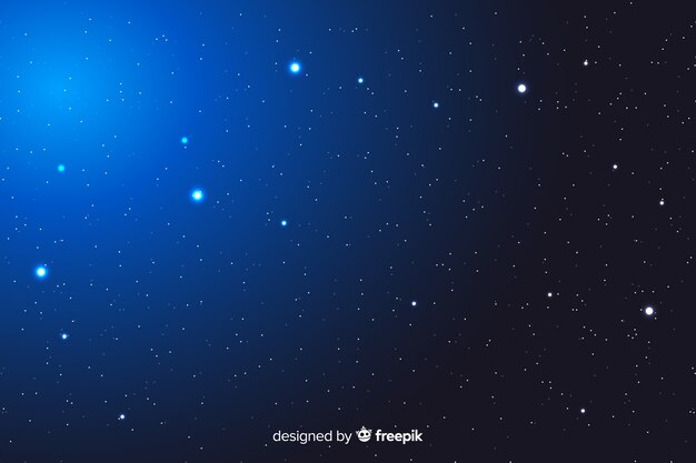 Fondo degradado abstracto noche estrellada
