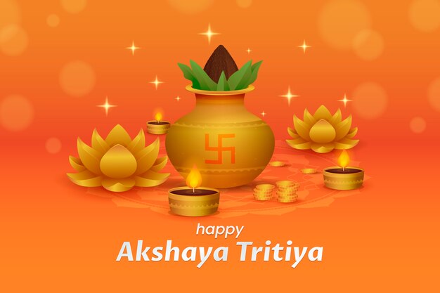 Fondo degradado akshaya tritiya