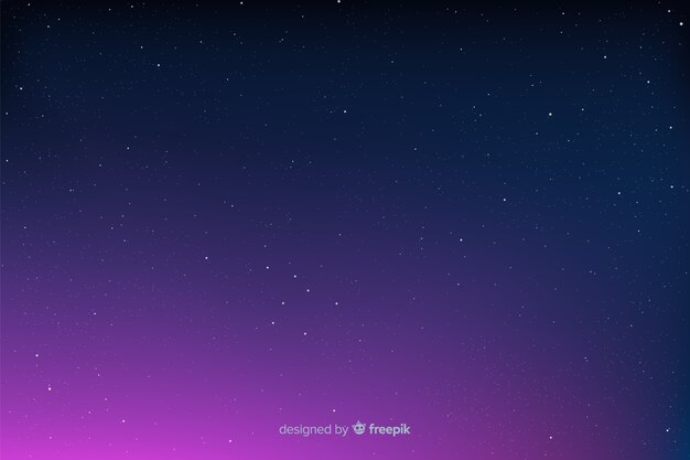 Fondo degradado de amanecer y noche estrellada