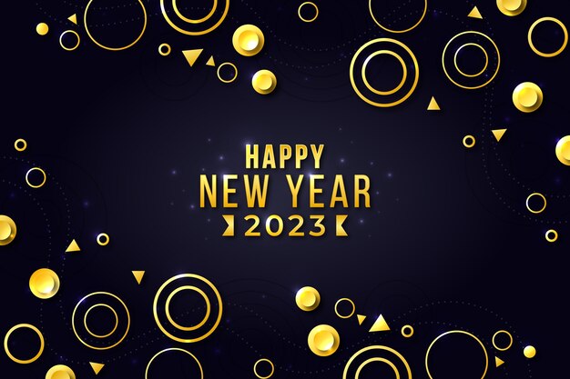 Fondo degradado año nuevo 2023