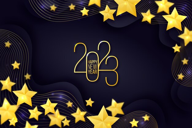 Fondo degradado año nuevo 2023