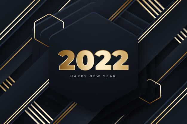Fondo degradado de año nuevo