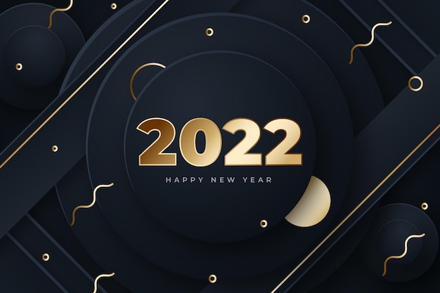 Fondo degradado de año nuevo
