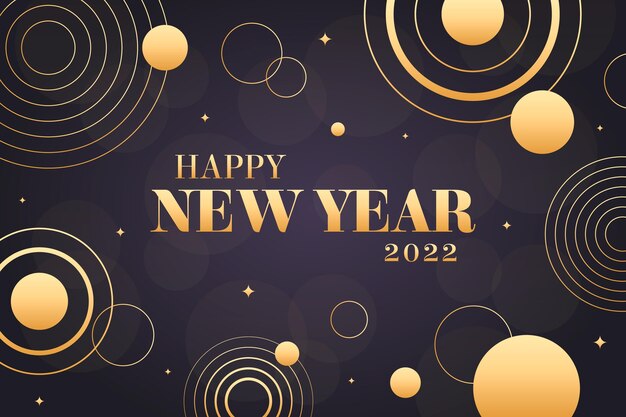 Fondo degradado de año nuevo