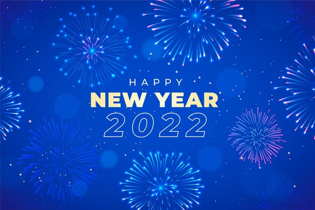 Fondo degradado de año nuevo