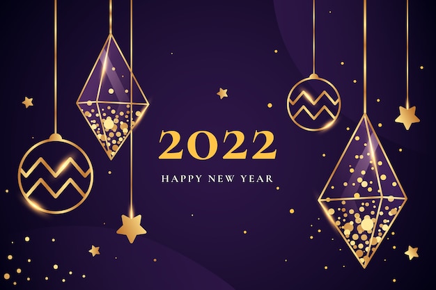 Fondo degradado de año nuevo