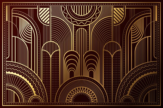 Fondo degradado art deco