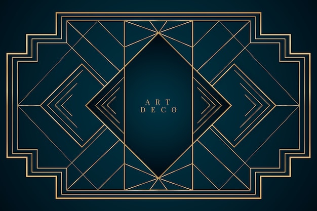 Fondo degradado art deco