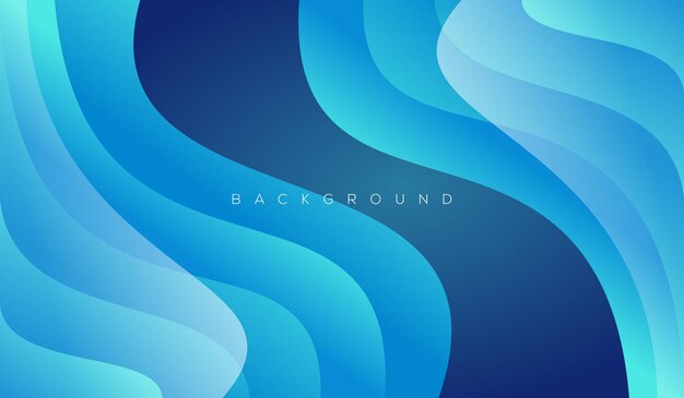 Fondo degradado azul onda moderno abstracto