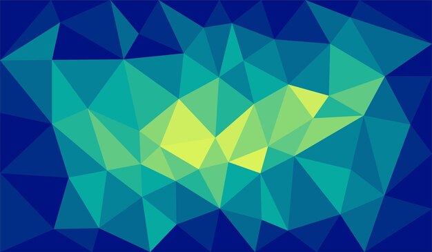 Fondo degradado azul verde color triángulo polígono moderno diseño abstracto