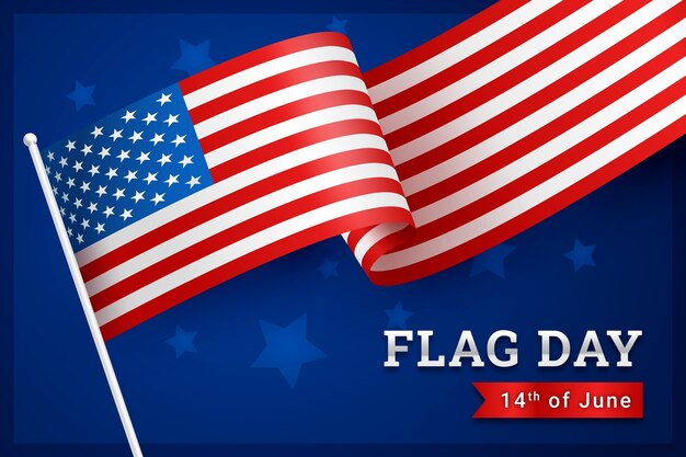 Fondo degradado para la celebración del día de la bandera americana
