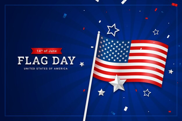 Fondo degradado para la celebración del día de la bandera americana