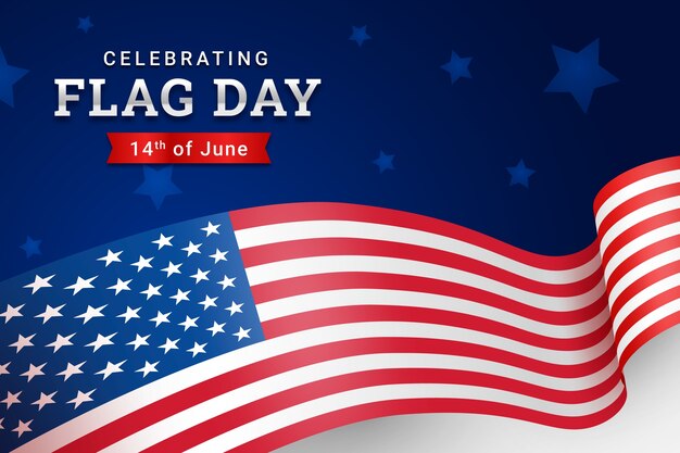 Fondo degradado para la celebración del día de la bandera americana