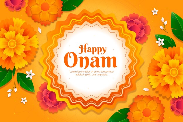Fondo degradado para la celebración del festival onam