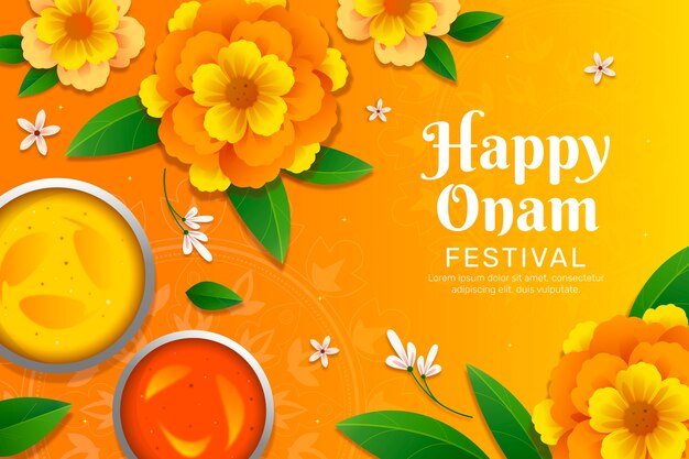 Fondo degradado para la celebración del festival onam