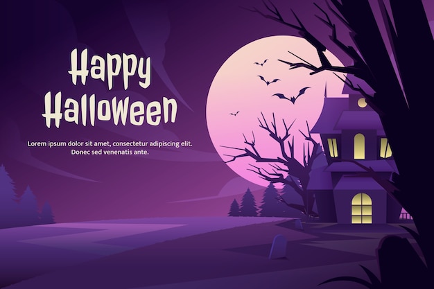 Vector gratuito fondo degradado para la celebración de halloween