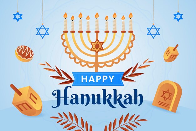 Fondo degradado para la celebración de hanukkah